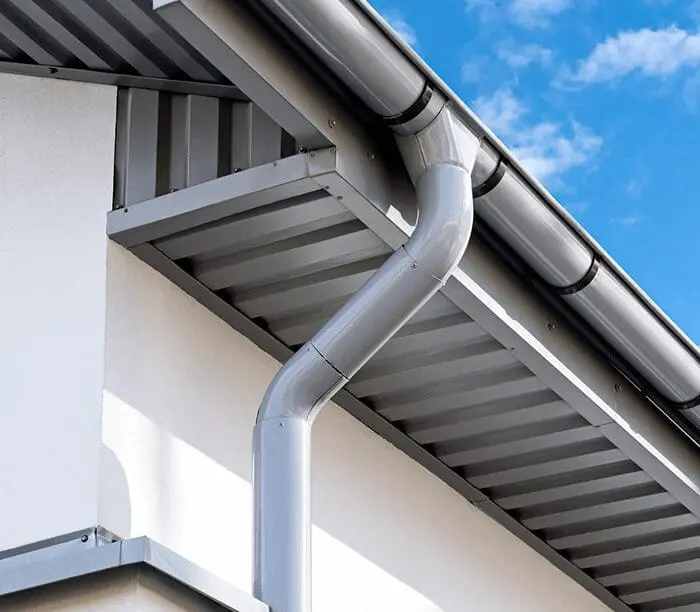 Modern gutter system pipes