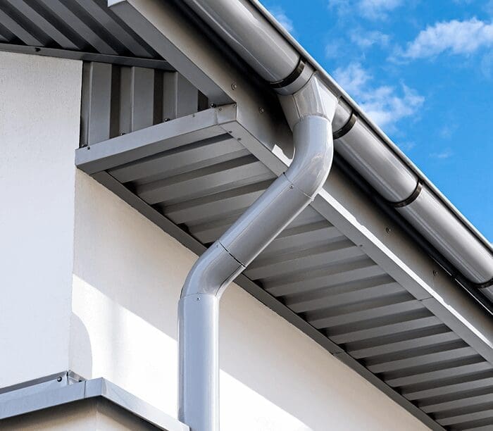 Modern gutter system pipes